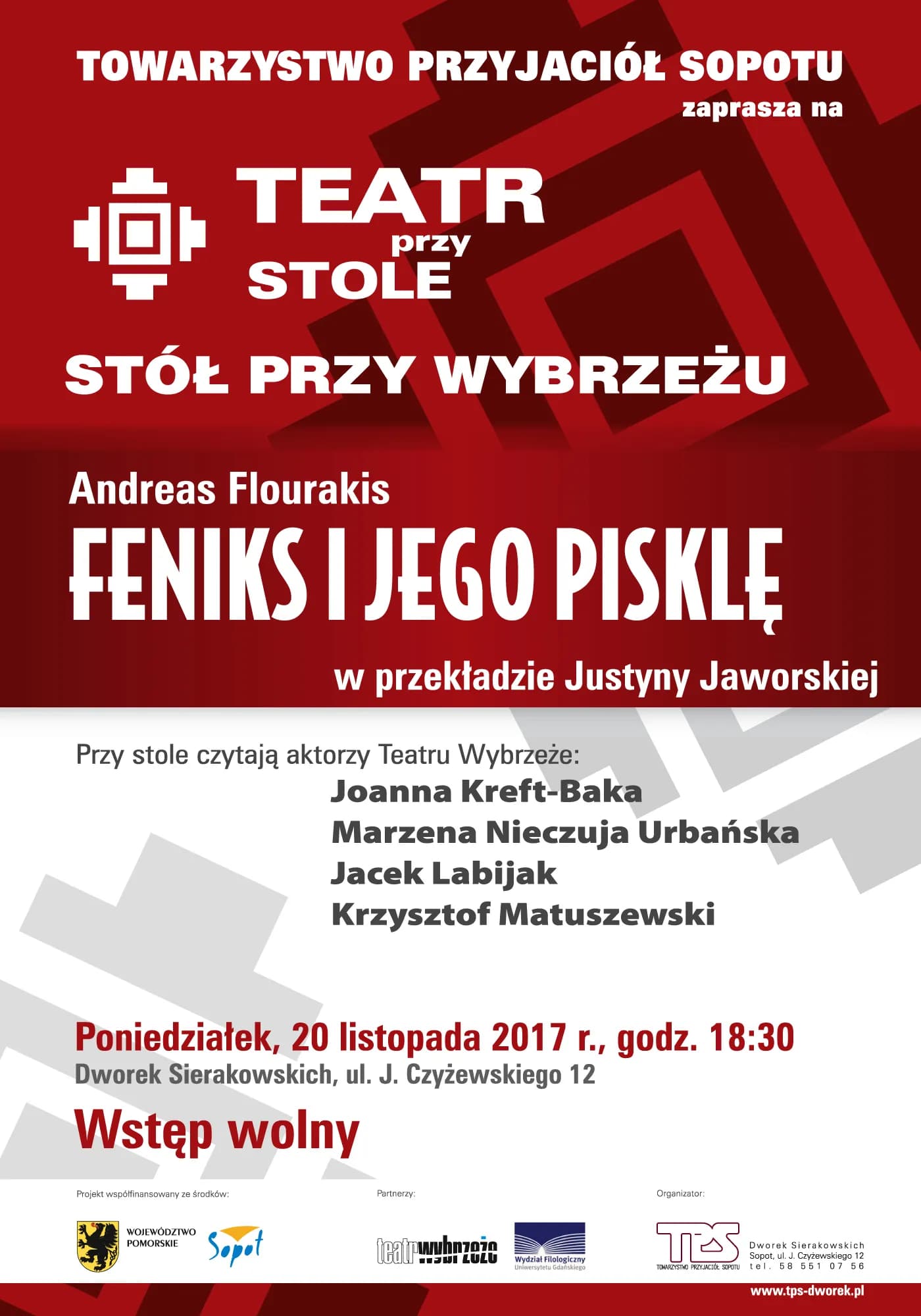 Jedenasta odsłona projektu Teatr przy Stole/Stół przy Wybrzeżu